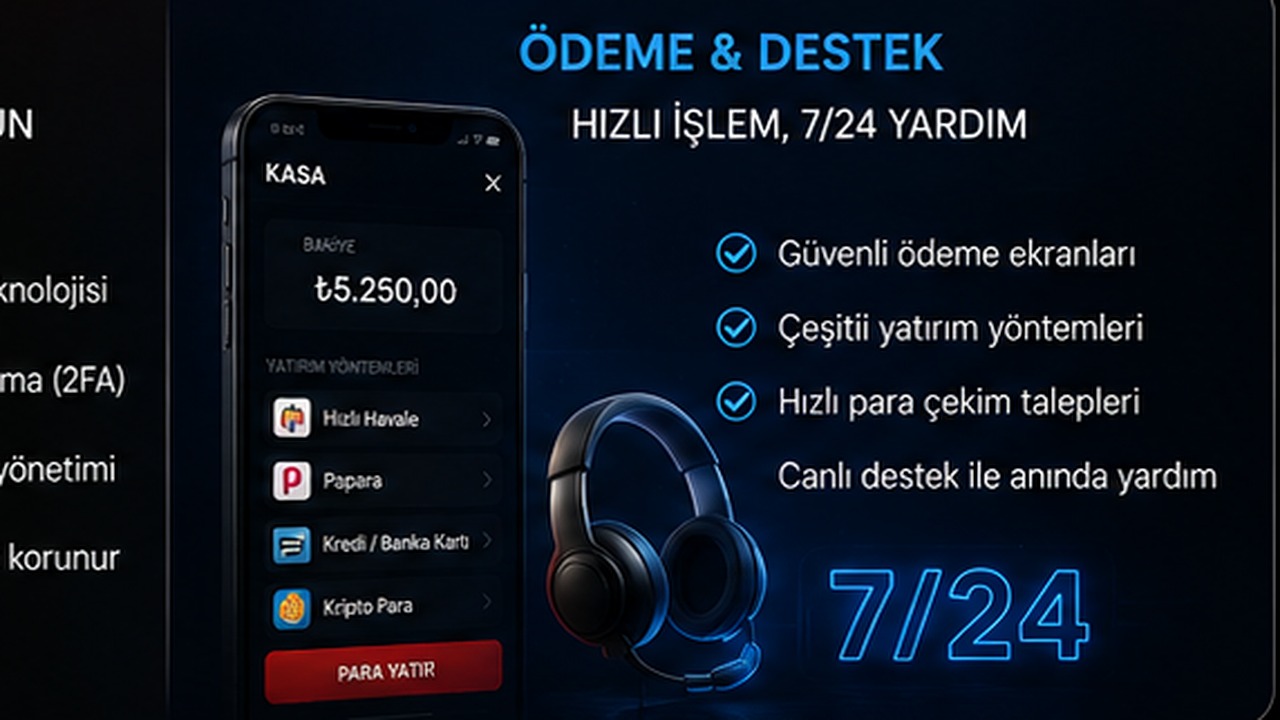 Pinco mobil hesap güvenliği ve ödeme ekranları